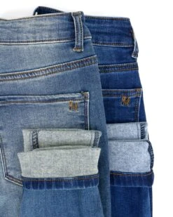 Fleece Mid-Wash Skinny Jeans -Active Aura Shop FleeceDenim 5