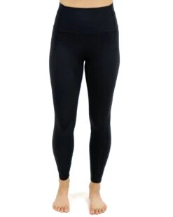 Fleece Lined Black Pocket Leggings -Active Aura Shop FleecePocketLeggings Black 1 1