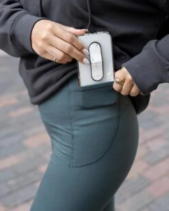 Fleece Lined Spruce Green Pocket Leggings -Active Aura Shop FleecePocketLeggings SpruceGreen 9