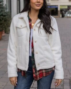 Cream Fleece Jacket - FINAL SALE