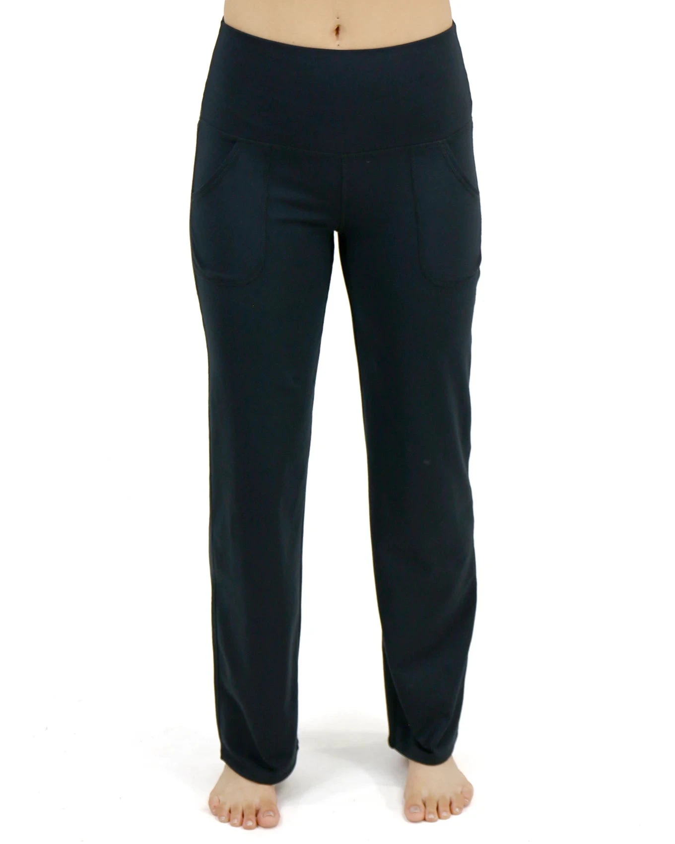 Fleece Lined Straight Leg Black Lounge Pants 9 Fleece Lined Straight Leg Black Lounge Pants - Image 7