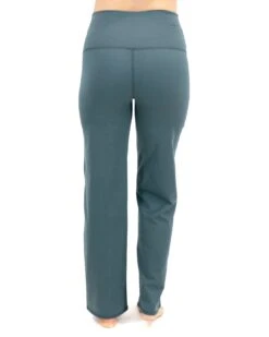 Fleece Lined Straight Leg Spruce Green Lounge Pants -Active Aura Shop FleeceStraightLegLeggings SpruceGreen 2 1