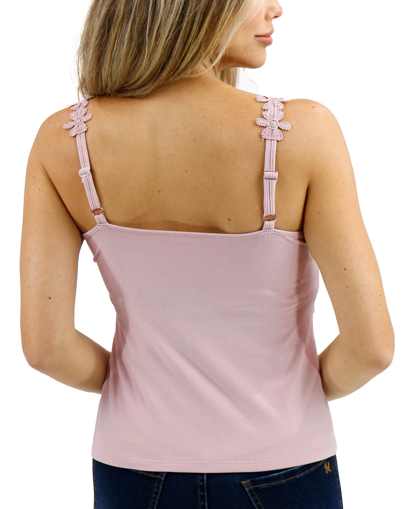 Dusty Pink Floral Lace Tank Top 10 Dusty Pink Floral Lace Tank Top - Image 8