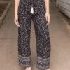 Floral Print Black Wide Leg Pants 2 Floral Print Black Wide Leg Pants -Active Aura Shop FloralPrintWideLegPants Black 8