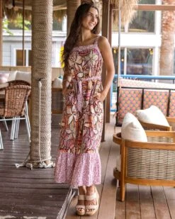 Floral Summer Maxi Dress -Active Aura Shop FloralSummerMaxiDress 4