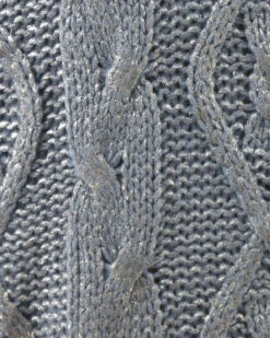 Foiled Cable Knit Champagne Shimmer Sweater -Active Aura Shop FoiledCableKnitSweater ChampagneShimmer 8