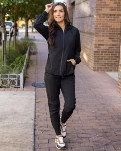 G&L Active - Track Jacket In Black 15 G&L Active - Track Jacket In Black -Active Aura Shop GLActive TrackJacket 3