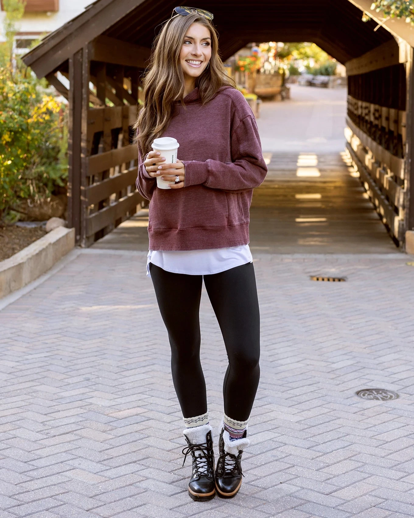 Vintage Washed Wine Fleece Hoodie 4 Vintage Washed Wine Fleece Hoodie - Image 2