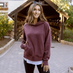 Vintage Washed Wine Fleece Hoodie 14 Vintage Washed Wine Fleece Hoodie -Active Aura Shop G LBatch3 31copy