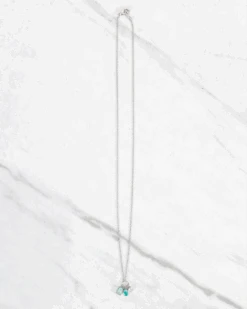 Gemstone Trio Necklace In Silver -Active Aura Shop GemstoneTrioNecklace 6