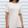 Cream Girlfriend Fit Tee 1 Cream Girlfriend Fit Tee -Active Aura Shop GirlfriendFitTee Cream 1 1