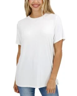 Ivory Girlfriend Fit Tee -Active Aura Shop GirlfriendFitTee Ivory 2