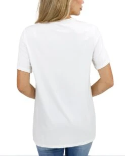 Ivory Girlfriend Fit Tee -Active Aura Shop GirlfriendFitTee Ivory 3