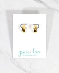 Hammered Wide Hoop Earrings In Gold 10 Hammered Wide Hoop Earrings In Gold -Active Aura Shop HammedWideHoopEarrings 7