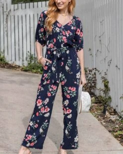 Hello Spring Floral Jumpsuit