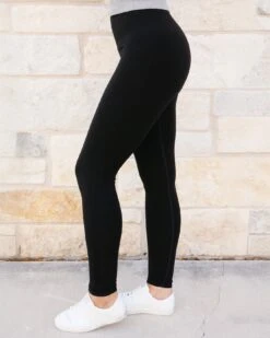 New Perfect Fit High-Rise Leggings In Black -Active Aura Shop HighRiseTummySupportSeamlessLeggings Black 5