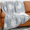 Holiday Cuddle Cloud Blanket - Snowflakes - FINAL SALE -Active Aura Shop HolidayCuddleCloudBlanket Snowflakes 10
