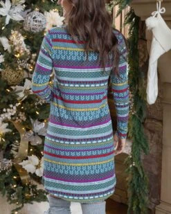 Holiday Multi Intarsia Sleep Shirt Dress - FINAL SALE 16 Holiday Multi Intarsia Sleep Shirt Dress - FINAL SALE -Active Aura Shop HolidaySleepShirtDress MultiIntarsia 5