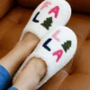 Holiday Fa La La La Slippers - FINAL SALE -Active Aura Shop HolidaySlipper Falalala 12