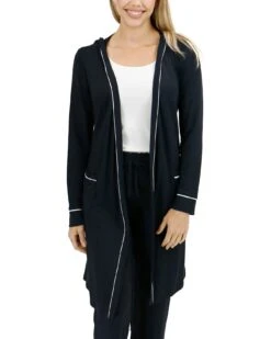 Hooded Black Modal Robe - FINAL SALE -Active Aura Shop HoodedModalRobe Black 6