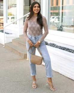 Taupe Scoop Neck Cami -Active Aura Shop LaceMeshTop Taupe 5