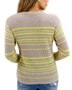 Lemon Lines Lightweight Sweater -Active Aura Shop LemonLinesLightweightSweater LemonLines 2