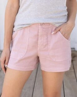 Blush Linen Shorts