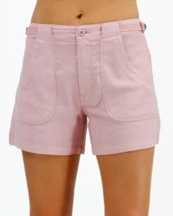 Blush Linen Shorts -Active Aura Shop LinenShorts Blush 8 1