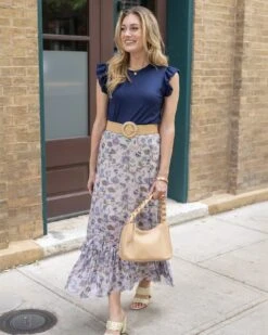 Live-In Navy Ruffle Sleeve Top 13 Live-In Navy Ruffle Sleeve Top -Active Aura Shop LiveInRuffleSleeveTop navy 6