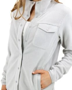 Luxe Frost Teddy Fleece Jacket 18 Luxe Frost Teddy Fleece Jacket -Active Aura Shop LuxeTeddyBearJacket Frost 3