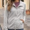 Luxe Frost Teddy Fleece Jacket -Active Aura Shop LuxeTeddyBearSnapUpJacket Frost 11