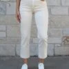 Mel's Fave Non Distressed Cropped Straight Leg Colored Denim In Natural -Active Aura Shop MelsFaveCroppedStraightLegColoredDenim NonDistressed Natural 7 1