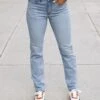 Mel's Fave Non Distressed Light Mid-Wash Full Length Jeans -Active Aura Shop MelsFaveFullLengthDenim LightMidWashNonDistressed 1