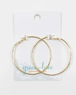 Mel's Favorite Hoop Earrings In Gold -Active Aura Shop MelsFavoriteHoopEarrings Gold 1 1