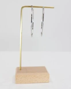 Mel's Favorite Hoop Earrings In Silver -Active Aura Shop MelsFavoriteHoopEarrings Silver 3