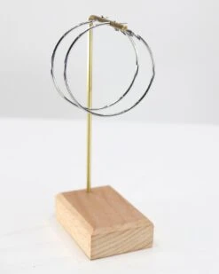 Mel's Favorite Hoop Earrings In Silver -Active Aura Shop MelsFavoriteHoopEarrings Silver 4