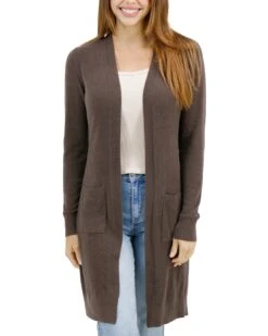 Micro Bambü Café Cardigan -Active Aura Shop MicroBambuDusterCardigan Cafe 1