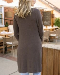 Micro Bambü Café Cardigan -Active Aura Shop MicroBambuDusterCardigan Cafe 13