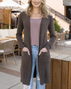 Micro Bambü Café Cardigan