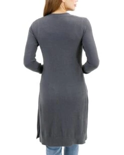 Micro Bambü Smoke Cardigan -Active Aura Shop MicroBambuDusterCardigan Smoke 4