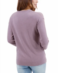 Micro Bambü Dusty Mauve Lightweight Sweater -Active Aura Shop MicroBambuLightweightSweater DustyMauve 4