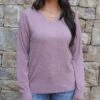 Micro Bambü Dusty Mauve Lightweight Sweater 2 Micro Bambü Dusty Mauve Lightweight Sweater -Active Aura Shop MicroBambuLightweightSweater DustyMauve 7