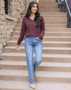 Micro Bambü Russet Lightweight Sweater -Active Aura Shop MicroBambuLightweightSweater Russet 15