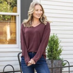 Micro Bambü Russet Lightweight Sweater -Active Aura Shop MicroBambuLightweightSweater Russet ad