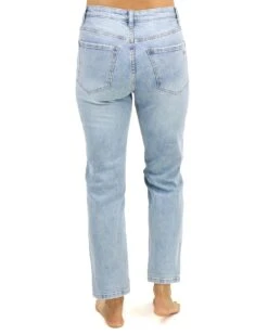 Mid-Rise Non-Distressed Vintage Wash Girlfriend Jeans 15 Mid-Rise Non-Distressed Vintage Wash Girlfriend Jeans -Active Aura Shop MidRiseGirlfriendJeans VintageWash NonDistressed 5