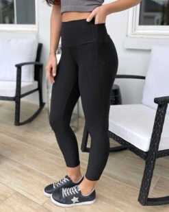Cropped RePurposed Live-In Leggings In Black -Active Aura Shop MidweightDailyPocketLeggings Cropped Black 3 e8f05e6c 4e1b 4908 94d2 cce4688d79cf