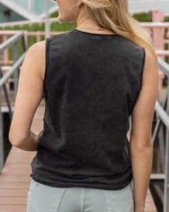 Mineral Washed Graphic Tank - Happiness -Active Aura Shop MineralWashedGraphicTank Happiness 11