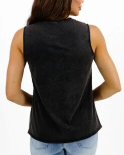 Mineral Washed Graphic Tank - Happiness -Active Aura Shop MineralWashedGraphicTank Happiness 3