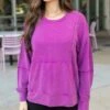 Mineral Washed Boysenberry Pullover Sweatshirt -Active Aura Shop MineralWashedPulloverSweatshirt Boysenberry 11