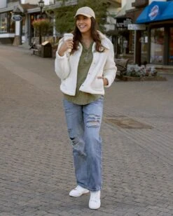 Mineral Washed Chive Waffle Henley -Active Aura Shop MineralWashedWaffleHenley Chive 4 2